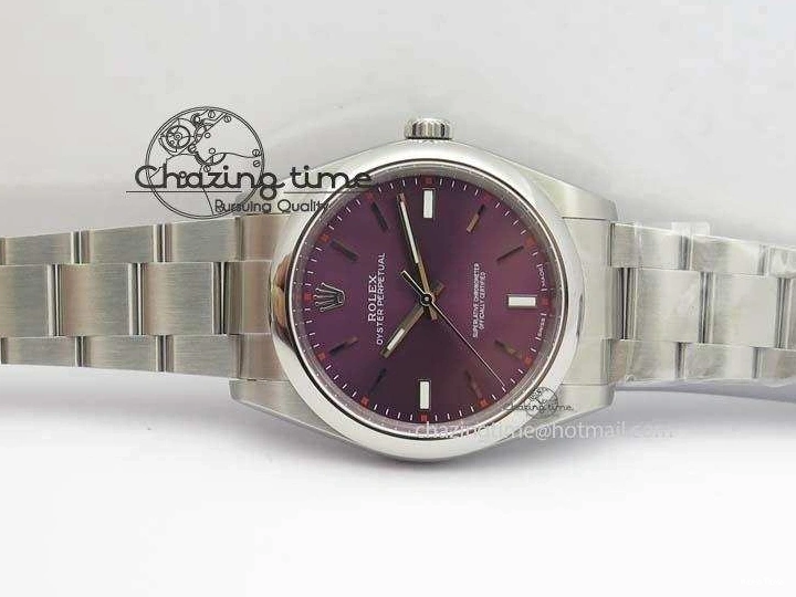 MiroTime 0509 Thermal Oyster Perpetual 39mm 114300 JF 1:1 Best Edition Grape Dial On SS Bracelet SA 3792